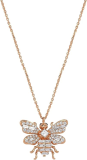 Bee Goddess Queen Bee 14k Rose Gold Necklace, KL30067
