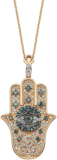 Bee Goddess Hamsa 14k Rose Gold Necklace, KL28968