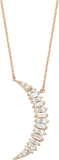 Bee Goddess Crescent 14k Rose Gold Necklace, KL30365