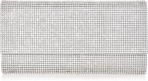 Judith Leiber Couture Perry Crystal Clutc Silver