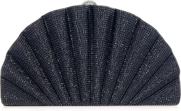 Judith Leiber Couture Origami Fan Clutch Black