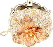 Judith Leiber Couture Magnolia Florent Clutch Gold