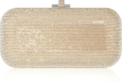 Judith Leiber Couture Long Slide Crystal Clutch Prosecco