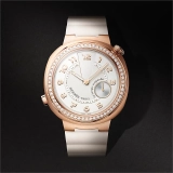 Hermès Cut Le Temps Suspendu watch, Large model, 39 mm craie