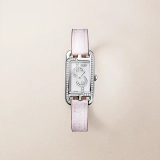 Hermes Nantucket watch, Small model, 29 mm Small mauve pâle