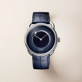 Hermes Arceau Petite Lune watch, Large model, 38 mm bleu abysse