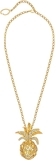 Oscar de la Renta Pineapple Pavé Pendant Necklace