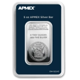 APMEX 5 oz Silver Bar - APMEX (TEP Packaging)