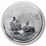 APMEX 2011 Australia 1 kilo Silver Year of the Rabbit BU