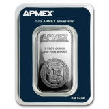 APMEX 1 oz Silver Bar - APMEX (TEP)