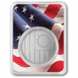 APMEX 1 oz Silver Round - USA 250 Years (Betsy Ross Flag, In TEP)