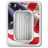 APMEX 1 oz Silver Bar - USA 250 Years (Betsy Ross Flag, In TEP)