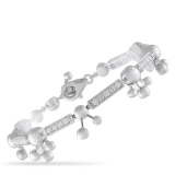 Bvlgari astrale 18k white gold 1.45ct diamond bracelet bv07-060426