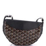 Goyard hirondelle shoulder bag coated canvas and leather