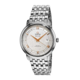 Omega de ville prestige co-axial 39.5mm automatic silver dial steel men's watch 424.10.40.20.02.004