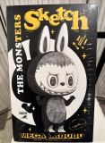 Labubu POP MART The Monsters MEGA LABUBU Sketch 400 % Figure Limited Edition-Authentic