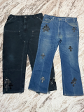 Levi's CHROME HEARTS LOT: SZ 38 GATOR Levi’s 517, Multi-Patch Carhartt Pants
