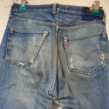 Levi's 50s Vintage Denim Pants Jeans 501XX Faded Indigo Repaired Men's Bottom
