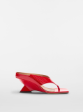 Attico Cheope red thong sandal