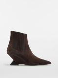 Attico Cheope dark brown ankle boot