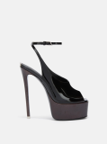 Attico Ornella'' black and brown sandal