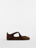 Attico Floor 01 brown ballerina flat Brown shades