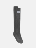 Attico Melange grey long socks